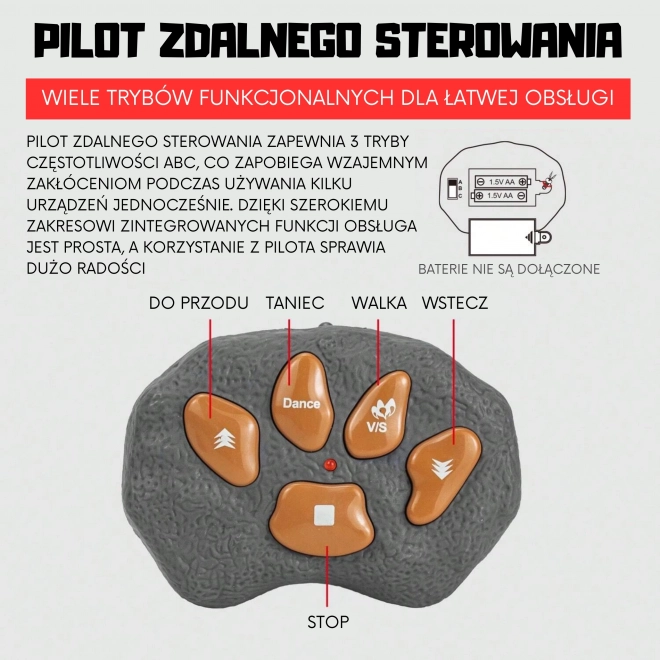 Woopie Dinosaur fjernstyret RC Robot Stegosaurus