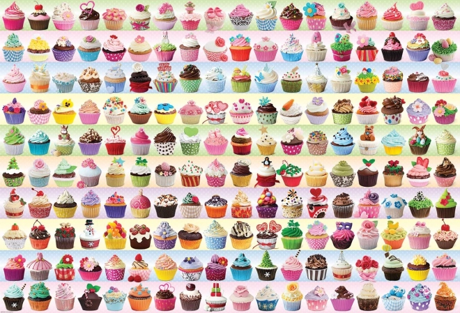 Puzzle EUROGRAPHICS farverige cupcakes 2000 brikker