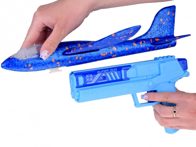 Skumfly med LED lys affyret fra pistol