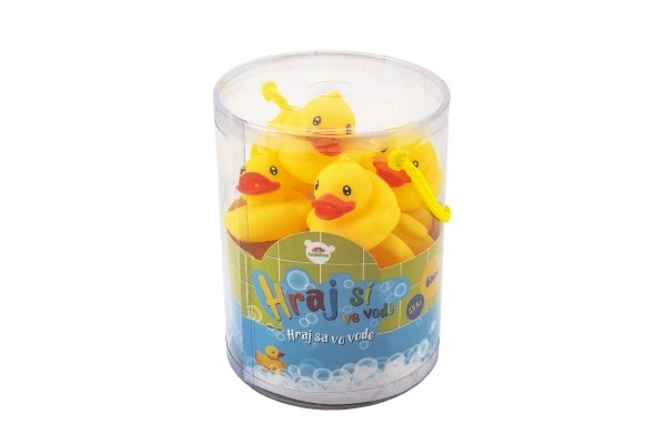 Gummi gul badeand - 5,5 cm, 1 stk.