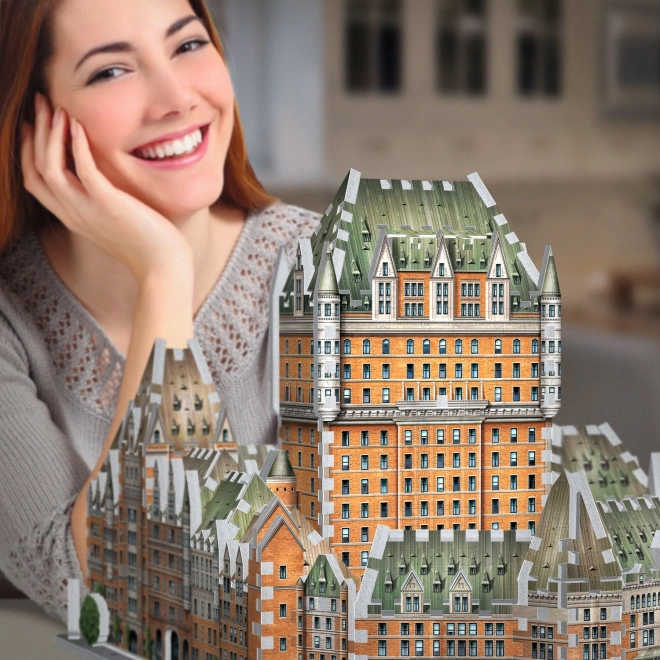 3D puslespil WREBBIT Le Château Frontenac 865 brikker