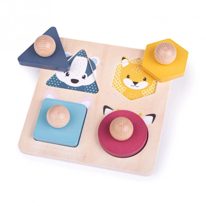 Bigjigs Toys Dyrformet puslespil