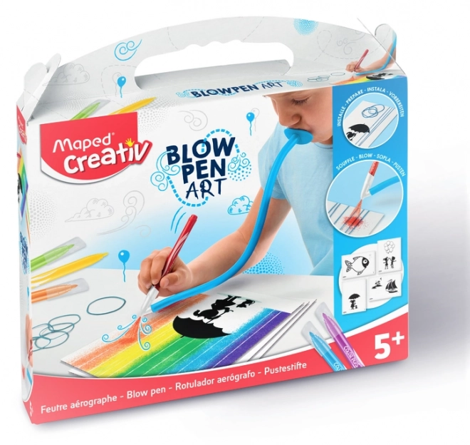 Sæt med blæsepenne Maped String'Art Blowpen