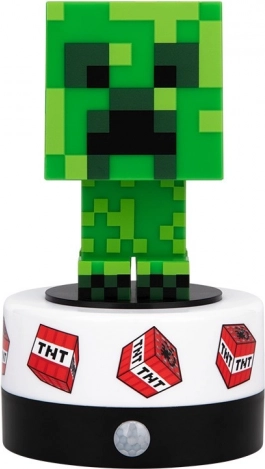 Minecraft natlys Creeper med bevægelsesdetektion og lyd