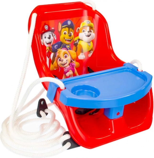 Gynge med bord Paw Patrol til de mindste