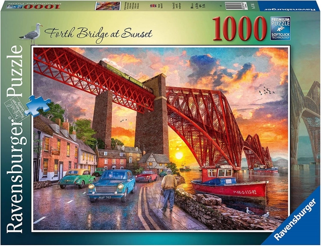 Puslespil 1000 brikker Bro ved solopgang