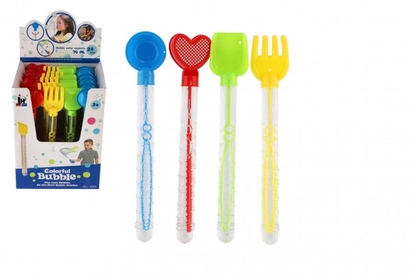 Sæbebobler 70ml rør 28cm med strandsand legetøj plast 4 typer
