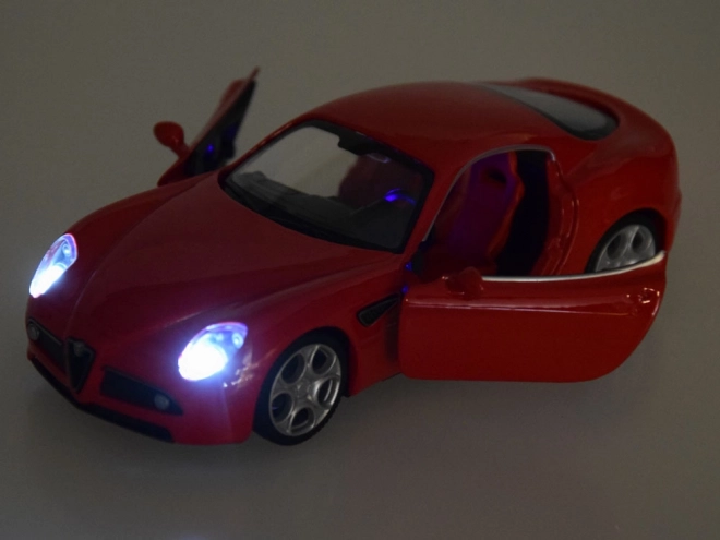 Metalmodelbil Alfa Romeo 8C Competizione skala 1:32