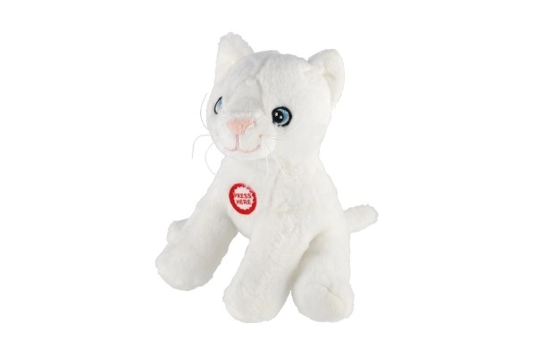 Maskot Leo, cremefarvet kat 15 cm
