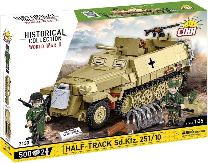 Byggesæt Half-Track Sd.Kfz. 251 – 500 klodser