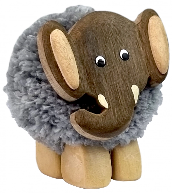 Børnetræsfigur XL Pompon Elefant