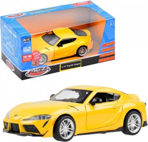 metalmodelbil TOYOTA GR Supra 1:31 med lys og lyde