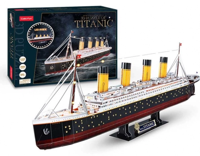 3D Puslespil med LED Titanic