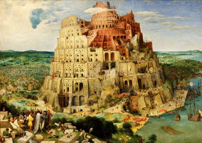 Puslespil Pieter Bruegel: Babylonsk Tårn 1000 brikker