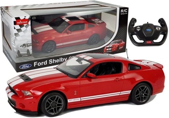 Racerbil med fjernstyring Ford Shelby GT500 1:14 rød