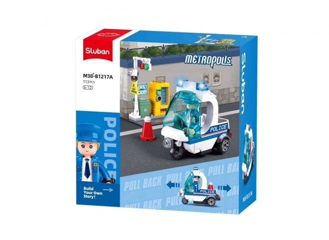 Sluban Metropolis M38-B1217A Politi Trecykel Patrulje
