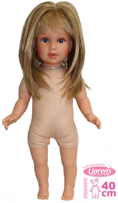 Llorens 540C CARLA - realistisk dukke med blødt stofkrop - 40 cm