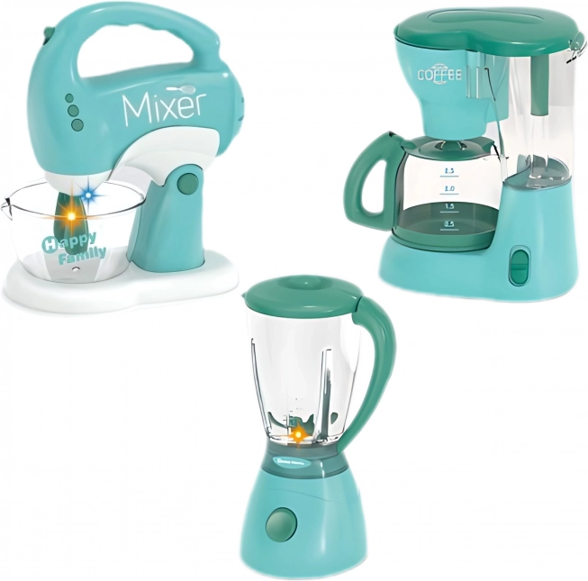 WOOPIE Sæt husstandsenheder til børn 3i1 Mixer Blender Køkkenmaskine