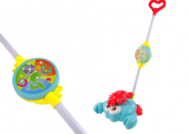 Krabbe lysende Baby Gåvogn med musik