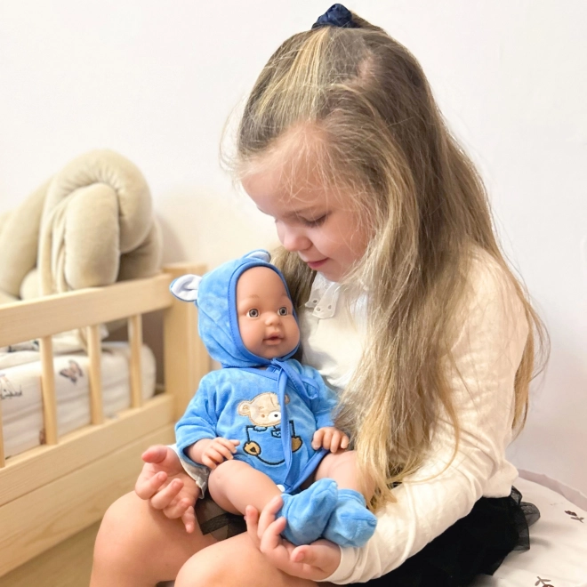 Woopie kongelig dukke baby i bjørnedragt 46 cm