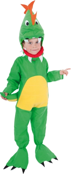 børnekostume dinosaur med øko-emballage (størrelse s, 4–6 år)