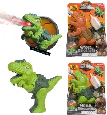 dinosaur damp-pistol med lys og lyd, plast 13 × 16 cm