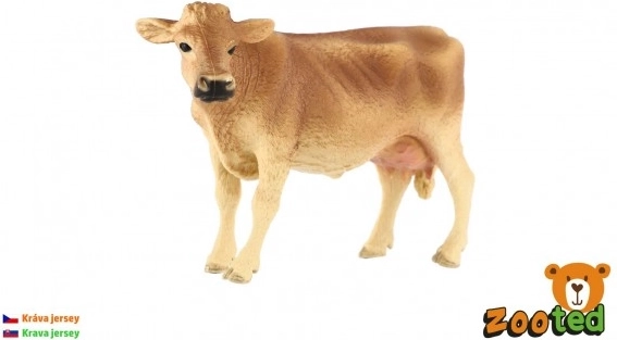 Realistisk model af Jersey-ko i plast 13 cm