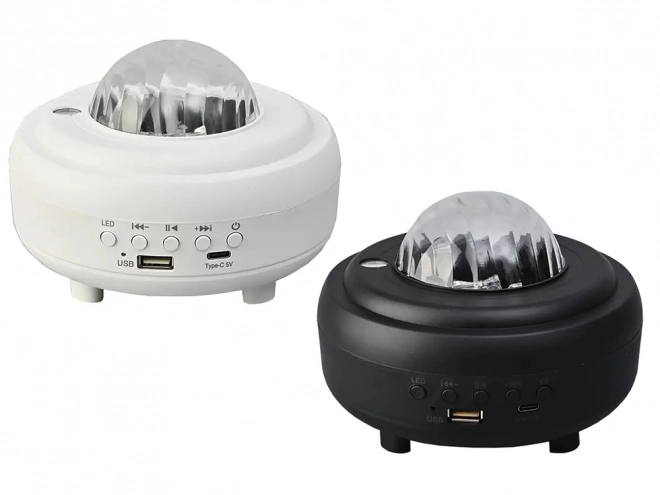 Natlysprojektor aurora med bluetooth-højttaler