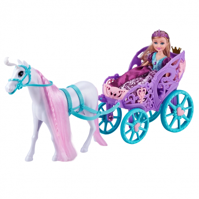 Prinsesse Sparkle Girlz med hest og karet