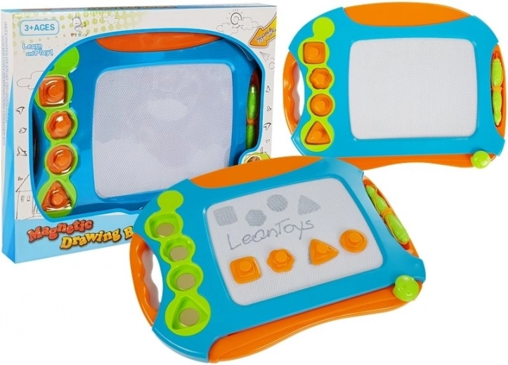 Magnetisk tegnetavle med stempler LeanToys