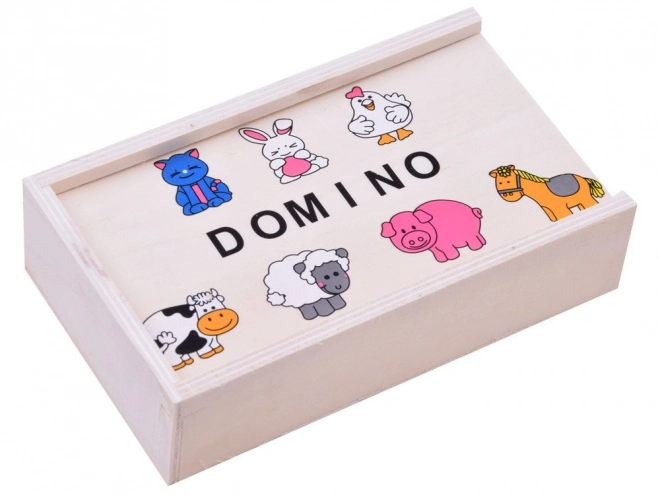 Domino puslespil farverige dyr