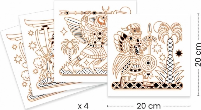DJECO Glitrende malebøger - Egypten