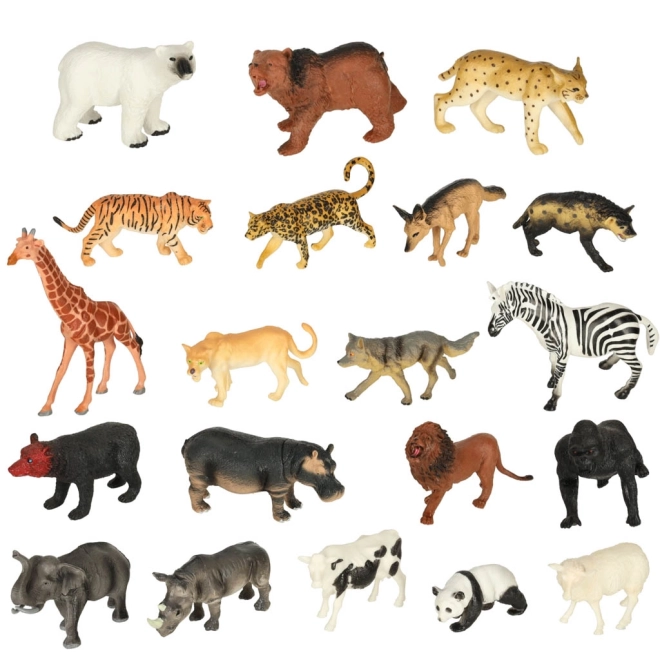 Zoo dyrefigurer - 51 stykker