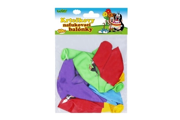 Oppustelig ballon Krtek 30 cm - 10 stk