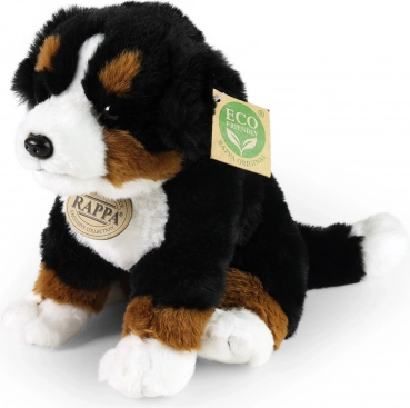 Plysbamse Berner sennenhund siddende 23 cm