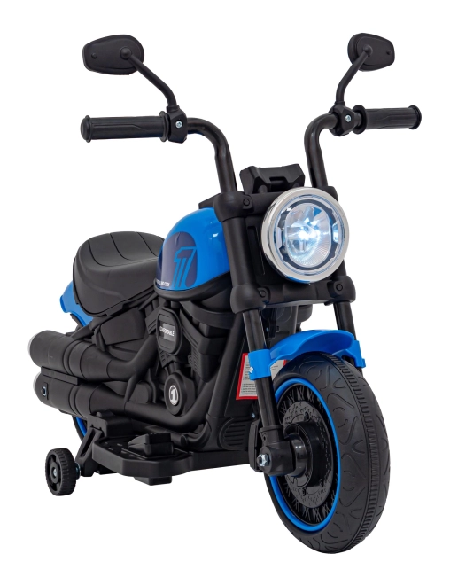 Motocykel Chopper FASTER – Modrý