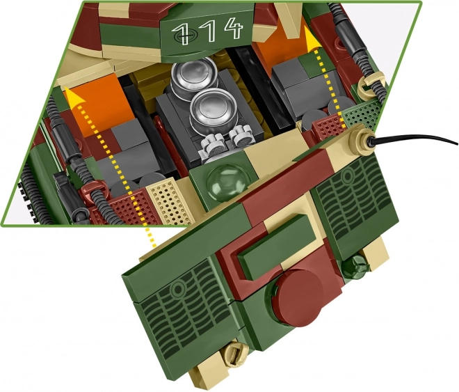 Modeltanken Tiger I af 870 klodser