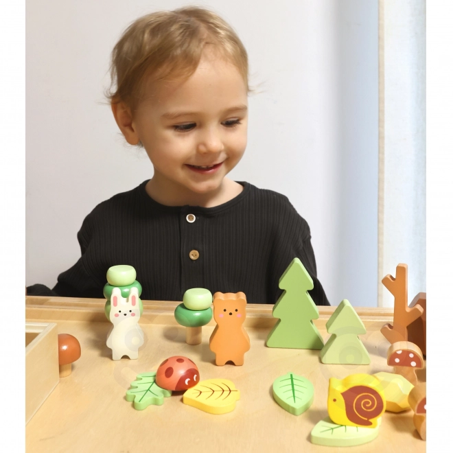 Skovsæt med træklodser Tooky Toy