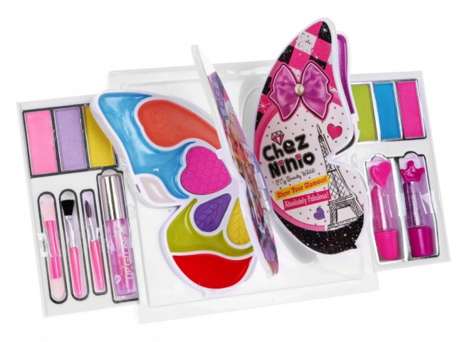 Farverigt sæt makeup Butterfly til børn 3+ Kosmetik + tilbehør