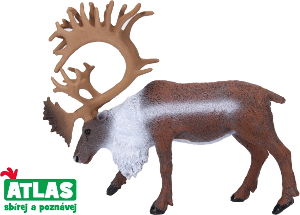 Håndmalet rensdyrfigur 12 cm
