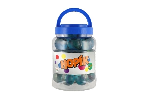 Bold/hoppebold med dinosaur 4cm mix af slags 32stk i dåse