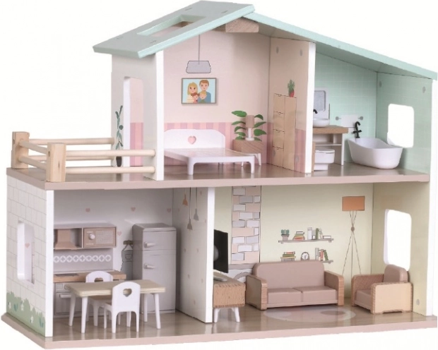 træ dukkehus Anička 2Kids Toys
