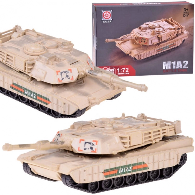 Byggesæt amerikansk tank Abrams M1A2 i skala 1:72