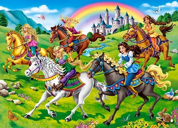 Puslespil Princess Horse Ride 260 brikker