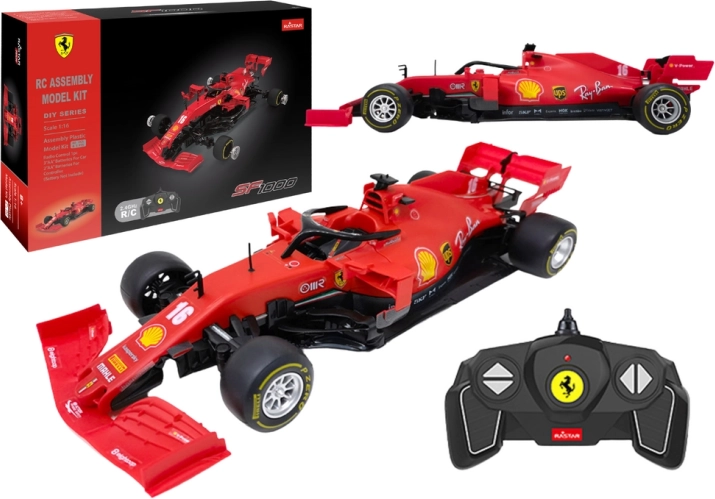 Byggesæt RC Rastar 1:16 Ferrari SF1000 racer rød