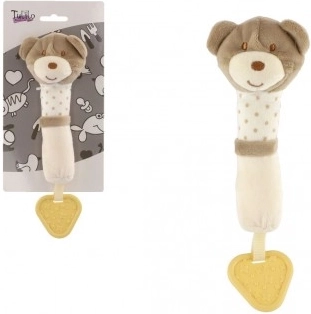Rangle/ Bidering bamse plysh 24 cm beige på kort i pose 0+