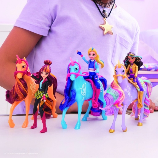 Unicorn akademi figurer 11 cm Isabel og flod