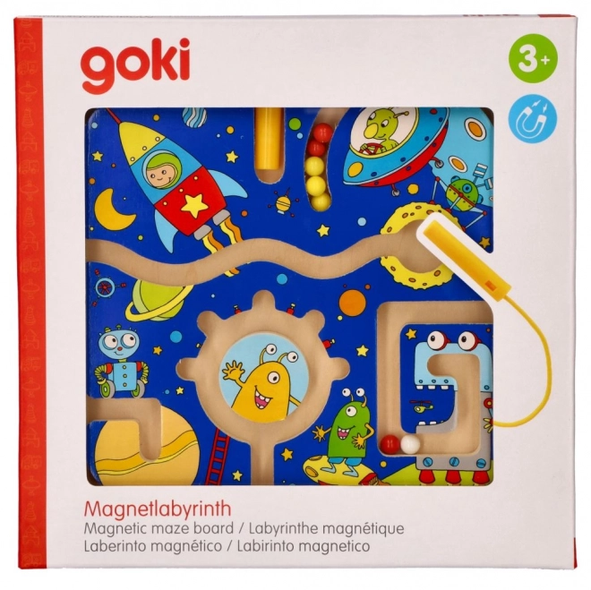 Træ magnetisk labyrint Rum fra Goki