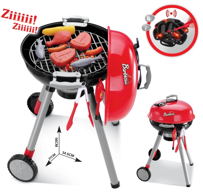 Børnegrill med lys og lyde på batteri