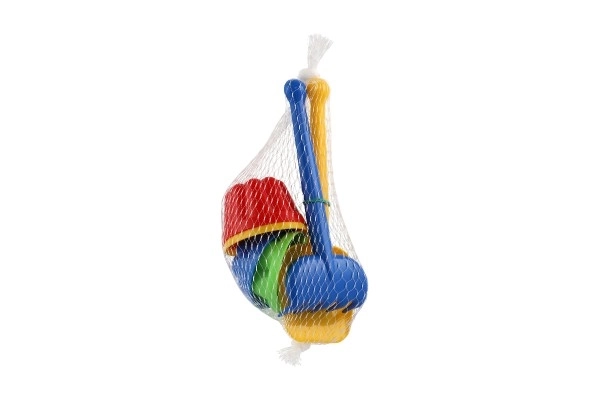 Sæt til sandplastik spade, rive, 4 stk forme i net
